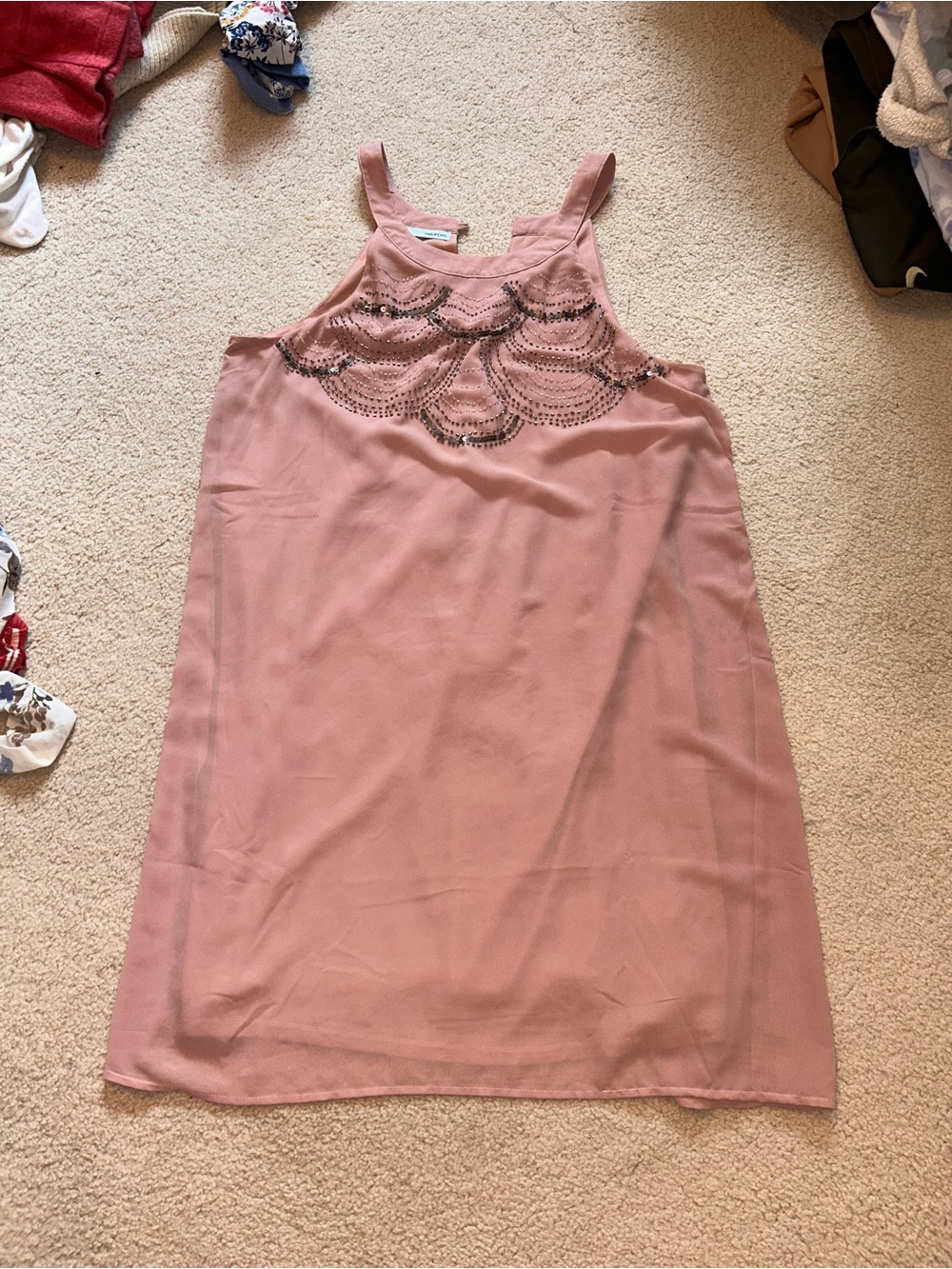 Maurices Dusty Rose Embellished Midi Dress